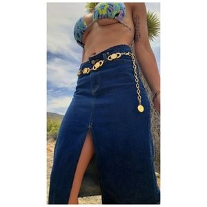 denim☁️dreams skirt by ANTIQUE BLUE